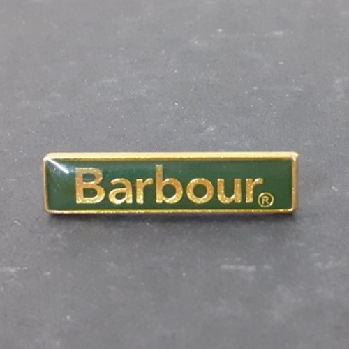 Barbour lapel pin badge green - barbour,