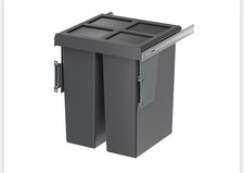 Essentials Vigote Pull-Out Bin Anthracite 64Ltr (116PY)