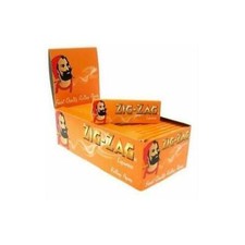 Full Box of 50 Booklets Zig Zag Liquorice Cigarette Rolling Papers Free P&P