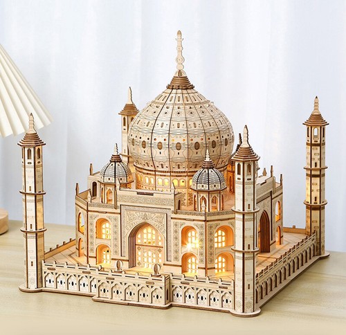 Wooden puzzles taj mahal - 3d,