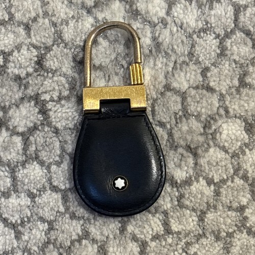 Montblanc black leather gold - montblanc, &