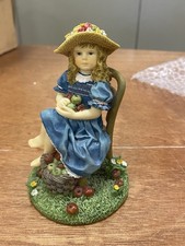 The Leonardo Collection Figurine “ A Girl With Apples” By Christine Haworth
