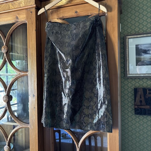 Vintage cerruti leather skirt - vintage,