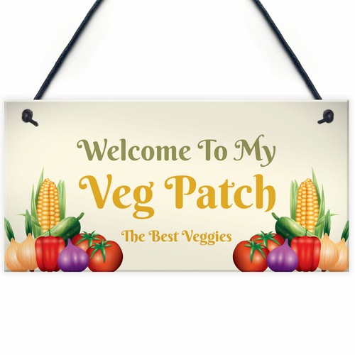 Novelty vegetable patch sign - vegetable,