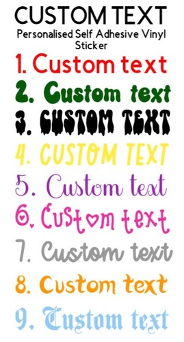 Personalised custom name - x,