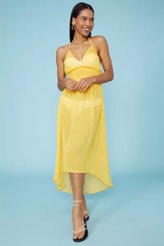 Debenhams chiffon spot halter - spot,