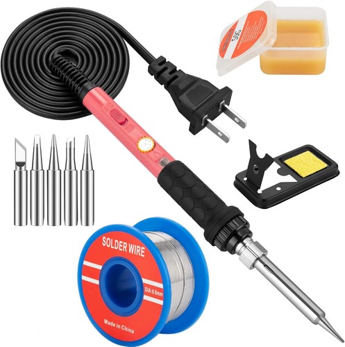 Soldering iron kit - kit,, 60w