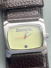 Men's BENCH BC0323GRBR Wrist Watch. Quartz Battery. Working. Green Silver Orange