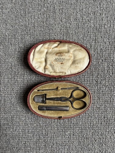 Vintage asprey sewing case - sewing,