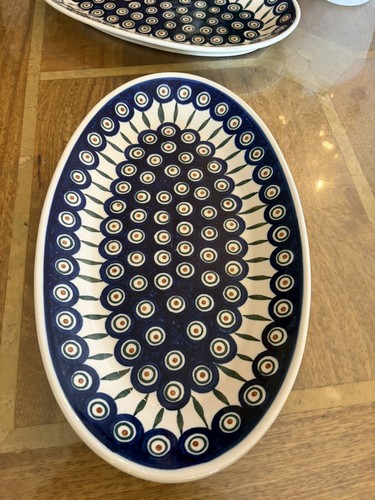 Ceramic oval platter - oval, platter.