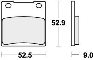 Sbs brake pads rear - brake, for