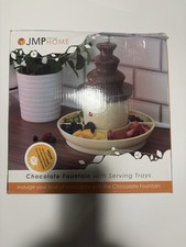 JMP Home Chocolate Fountain with Serving Trays - NEW! Fondue Dessert Maker