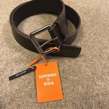 Superdry Leather Belt  Brown