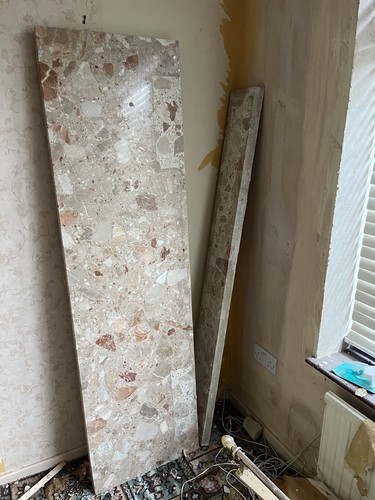 Rose granite fireplace - rose,