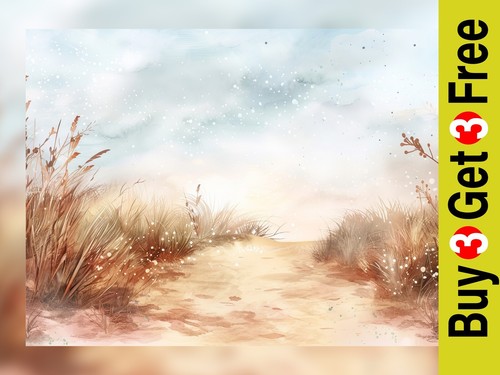 Sunlit beach dunes print - sunlit,