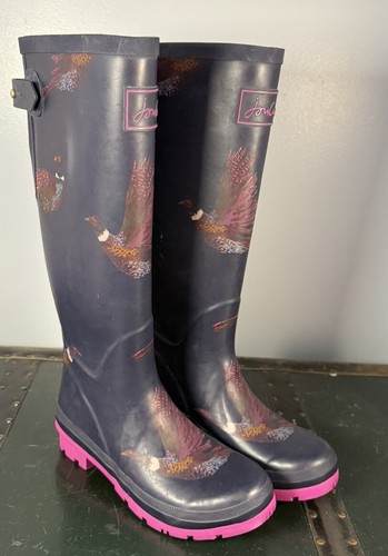 Joules rain boots wellies - rain, blue