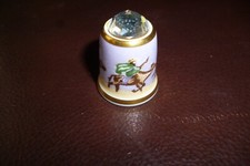 SUTHERLAND ENG BONE CHINA SWAROVSKI CRYSTAL CHRISTMAS 1982 "3 WISE MEN" THIMBLE