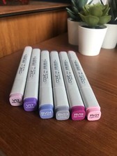 Set of 6 Copic Markers V12 /