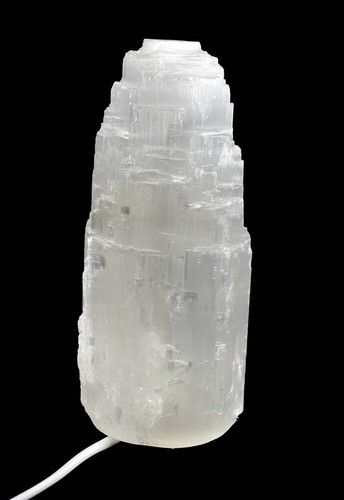 Selenite lamp 20cm - selenite,