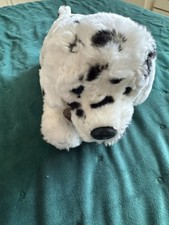 Keel Toys Buttons Dalmatian White Black Spotty Dog Soft Plush Toy 13” B3