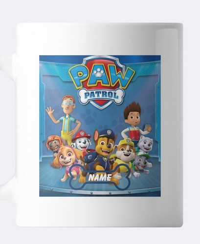 Personalised paw patrol mug - personalised,