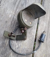 Vintage blackout spotlight for tactical vehicle / jeep with plug and bracket