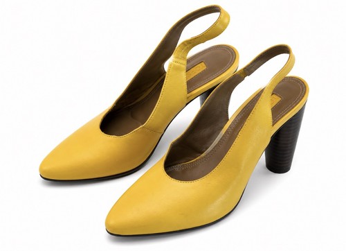 Topshop mustard yellow leather - yellow,