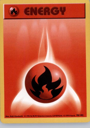Fire energy 102 base set - energy, 98/102