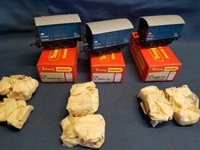 3 X TRIANG HORNBY R.780 B.R BLUE PARCELS VANS , NEW NEVER RUN UNUSED MINT BOXED