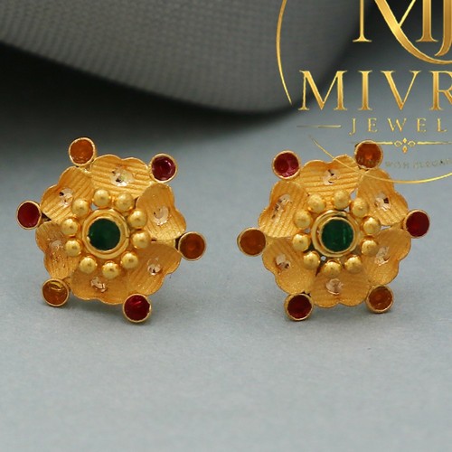 22ct hallmarked gold round - gold,
