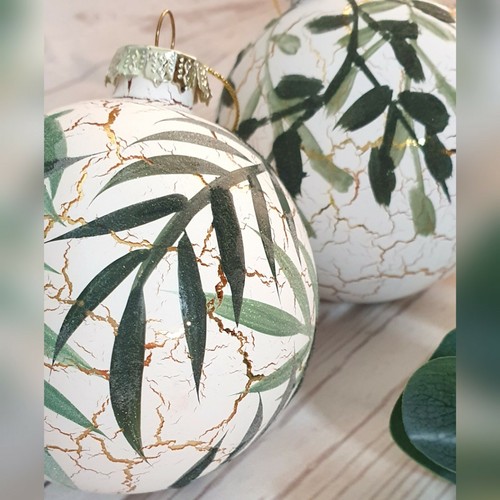 Hand painted leaf - hand, leaves