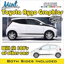 Toyota AYGO Side Stripes 3/5DR ANY AGE Decals Stickers Graphics NO P&P 003