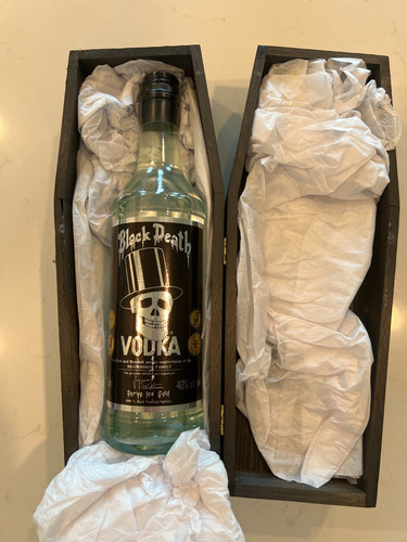 Black death vodka wooden - vodka-,