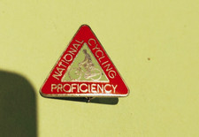 Vintage National Cycling Proficiency Enamel Pin Badge VGC