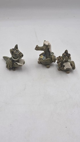 Miniature dragons stoneware - 3,
