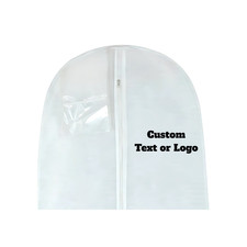 Wedcova Personalised Bridal Dress Bag, Custom Text, Logo Print Dress Cover Bag