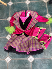 mad hatter hatter's tea party age 10/12 fancy dress costume christy's vgc