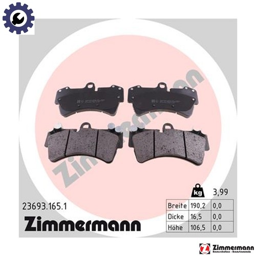 Brake pad set disc - disc,