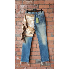 GUCCI Embellished  Straight Jeans (RRP: £1,650) Deadstock Size:  IT:33 UK: W30