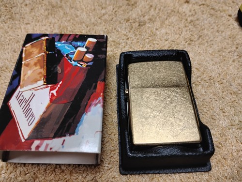 Vintage zippo lighter frosted - ,