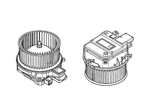 Interior blower mahle - mahle, fits