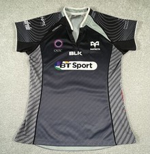Blk Osprey Women’s Black Rugby Top Jersey Size L 16 Herbalife Swansea University
