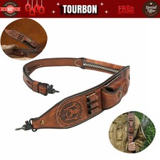 TOURBON Leather Rifle Sling