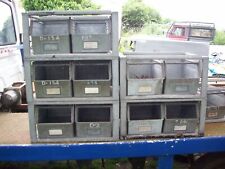 LARGE STACKABLE  INDUSTRIAL GALVANISED STORAGE TUBS 4 TUBS 2 FRAMES