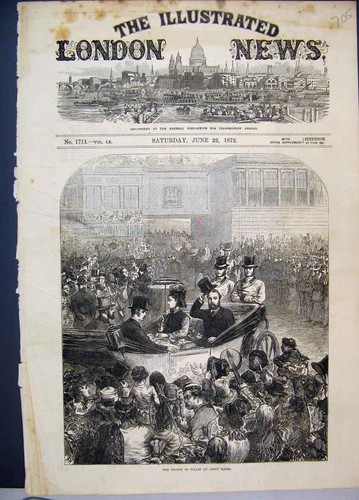 Original old antique print - original,
