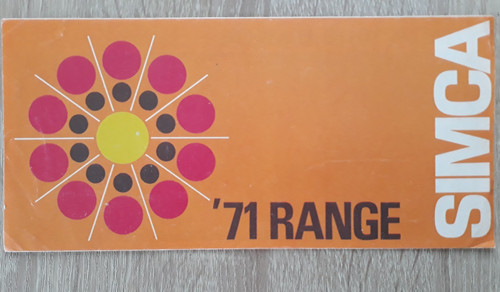 Simca range brochure 1971 - range,