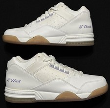 Rare Reebok G Unit Sneakers Shoes Women's Size 7 White Purple Y2K Vintage