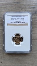 Isle of Man Angel 1/10 oz Gold coin. NGC Proof 69 Graded