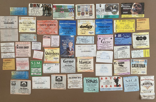 Vintage concert ticket - vintage,