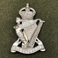 Original WW2 British Army Cap Badge - Royal Ulster Rifles